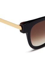 Detail View -Click To Enlarge 'Mondanity' square acetate metal template sunglasses