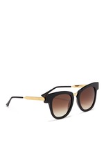 Figure View -Click To Enlarge 'Mondanity' square acetate metal template sunglasses