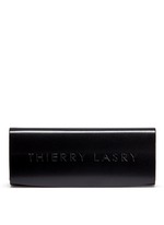 Detail View -Click To Enlarge 'Mondanity' tortoiseshell effect acetate metal temple sunglasses