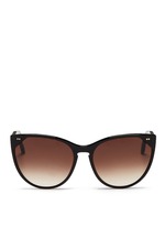 Main View -Click To Enlarge 'Swappy' slim cat eye acetate sunglasses