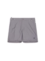 Main View -Click To Enlarge Mid length flat front swim shorts
