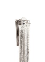 Detail View -Click To Enlarge Strass pavé triangle fringe drop earrings