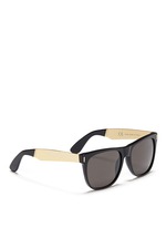 Figure View -Click To Enlarge 'Classic' flat top acetate sunglasses