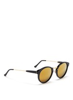Figure View -Click To Enlarge 'Panamá' metal temple acetate sunglasses