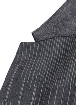 Detail View -Click To Enlarge Slim fit camouflage pinstripe blazer