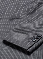 Click To Enlarge Slim fit camouflage pinstripe blazer