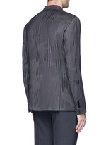 Back View -Click To Enlarge Slim fit camouflage pinstripe blazer