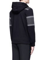Back View -Click To Enlarge Panelled bonded jersey zip hoodie