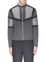 Main View -Click To Enlarge Bonded jersey biker jacket