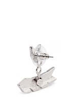 Detail View -Click To Enlarge Crystal pavé arrow jacket earrings