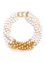 Main View -Click To Enlarge Contrast bead choker necklace