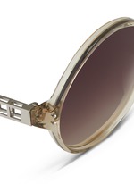 Detail View -Click To Enlarge Oversize round acetate sunglasses