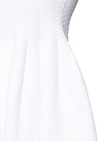 Detail View -Click To Enlarge 'Vanuatu' dot cloqué knit babydoll dress