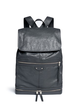 首图 - 点击放大 首图 - 点击放大 - BALENCIAGA - 翻盖纹理真皮双肩背包