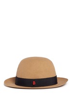 Figure View -Click To Enlarge 'Traveller Summer' rabbit furfelt hat