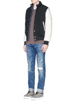 Front View -Click To Enlarge 'M5' distressed slim fit jeans