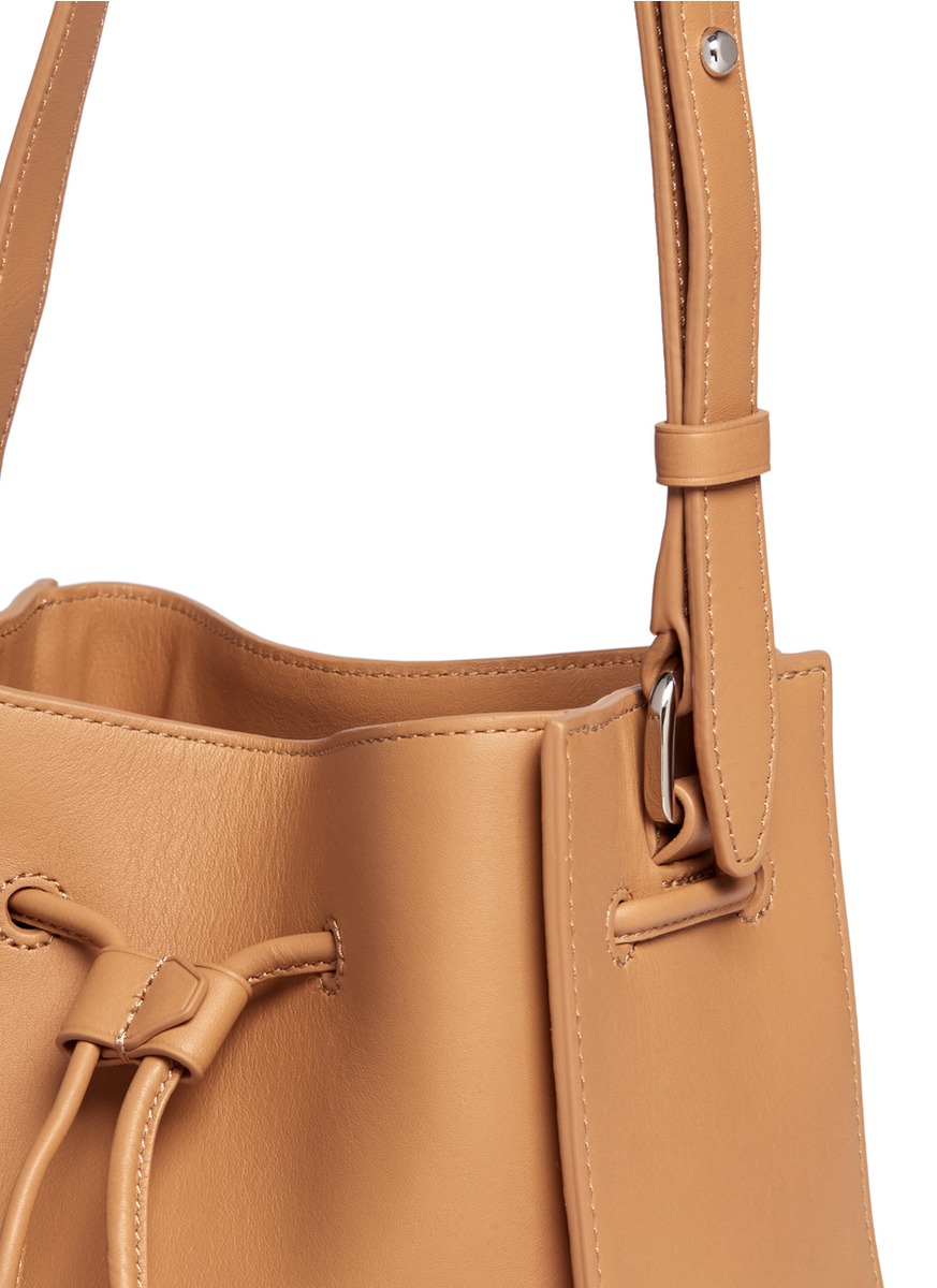 mini soleil leather shoulder bag