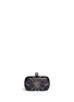 Main View - Click To Enlarge Main View - Click To Enlarge - Alexander McQueen - Crystal star harness skull leather box clutch