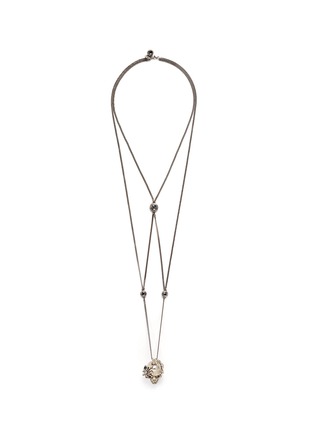 Main View - Click To Enlarge Main View - Click To Enlarge - Alexander McQueen - Swarovski crystal pavé spider skull harness necklace