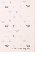 Detail View -Click To Enlarge Skull mini bug print silk scarf