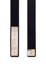 Detail View -Click To Enlarge Textured plate leather belt