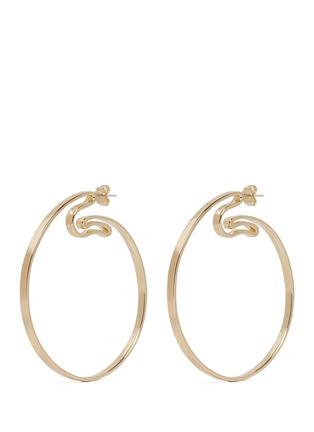 Main View - Click To Enlarge Main View - Click To Enlarge - Elizabeth and James - 'Jete' folded hoop earrings