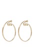 Main View - Click To Enlarge Main View - Click To Enlarge - Elizabeth and James - 'Jete' folded hoop earrings