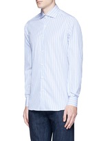 Front View -Click To Enlarge 'Milano' stripe cotton shirt