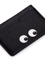 Detail View -Click To Enlarge 'Eyes' embossed leather cardholder
