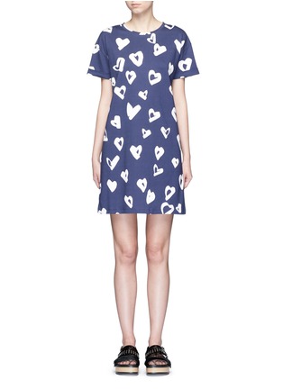 Main View - Click To Enlarge Main View - Click To Enlarge - Etre Cecile - 'Heart' print jersey T-shirt dress