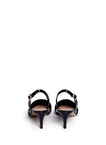 Back View -Click To Enlarge 'Claudia' slingback patent leather pumps