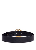 Back View -Click To Enlarge GG logo buckle leather belt