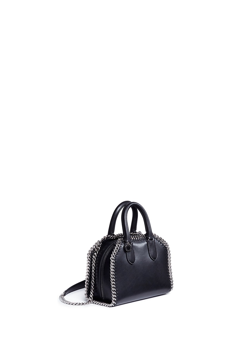 3 Stores STELLA MCCARTNEY Falabella Mini Box TopHandle Satchel Bag