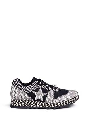 Main View - Click To Enlarge Main View - Click To Enlarge - Stella McCartney - 'Macy' star patch mixed stripe sneakers
