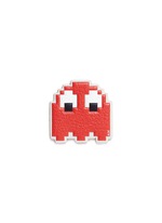 Main View -Click To Enlarge 'Pac-Man Ghost' embossed leather sticker