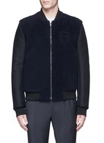 Main View -Click To Enlarge Shearling front bomber jacket
