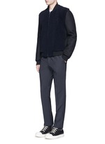 Figure View -Click To Enlarge Shearling front bomber jacket