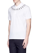 Front View -Click To Enlarge Thunderbolt print polo shirt