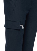 Detail View -Click To Enlarge Skinny fit zip cuff cargo pants