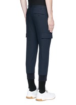 Back View -Click To Enlarge Skinny fit zip cuff cargo pants