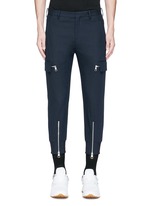 Main View -Click To Enlarge Skinny fit zip cuff cargo pants
