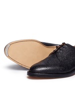 Detail View -Click To Enlarge Pebble grain leather brogue Derbies