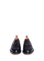Front View -Click To Enlarge Pebble grain leather brogue Derbies