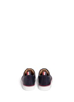 Back View -Click To Enlarge Suede toe leather sneakers