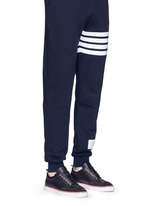 Figure View -Click To Enlarge Suede toe leather sneakers