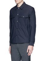 Front View -Click To Enlarge 'Drato' tech fabric shirt jacket