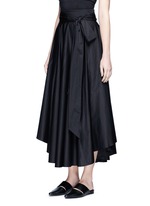 Front View -Click To Enlarge Obi sash pleat poplin skirt