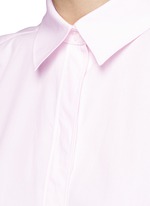 Detail View -Click To Enlarge Boxy fit cotton poplin shirt