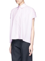 Front View -Click To Enlarge Boxy fit cotton poplin shirt