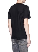 Back View -Click To Enlarge 'BLACK FLAG' Japanese cotton-cashmere T-shirt